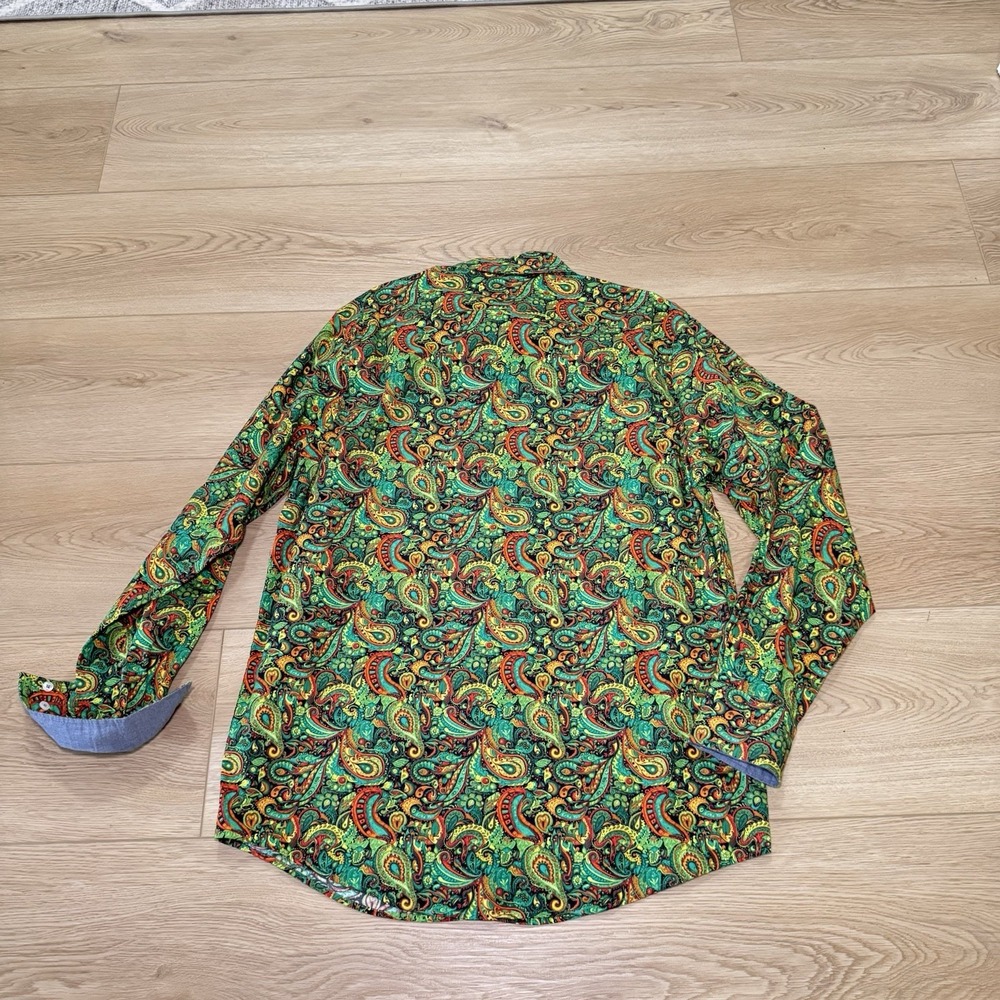 CREMIEUX Long Sleeve Shirt Men's LT Large Tall Paisley Print Button-Up Lot Of 3 - Picture 3 of 15